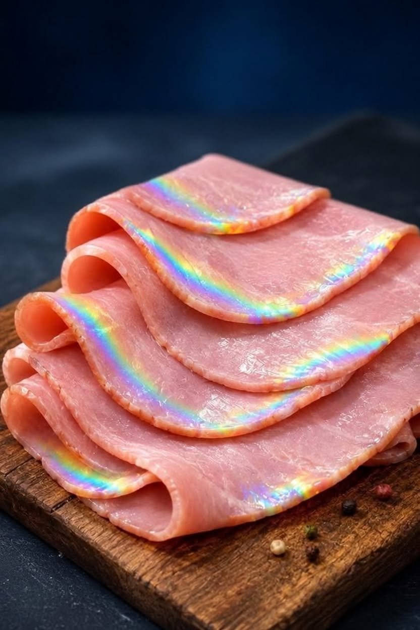 Ever Noticed a Rainbow Sheen on Your Deli Ham? Here’s What That Colorful Glow Could Mean