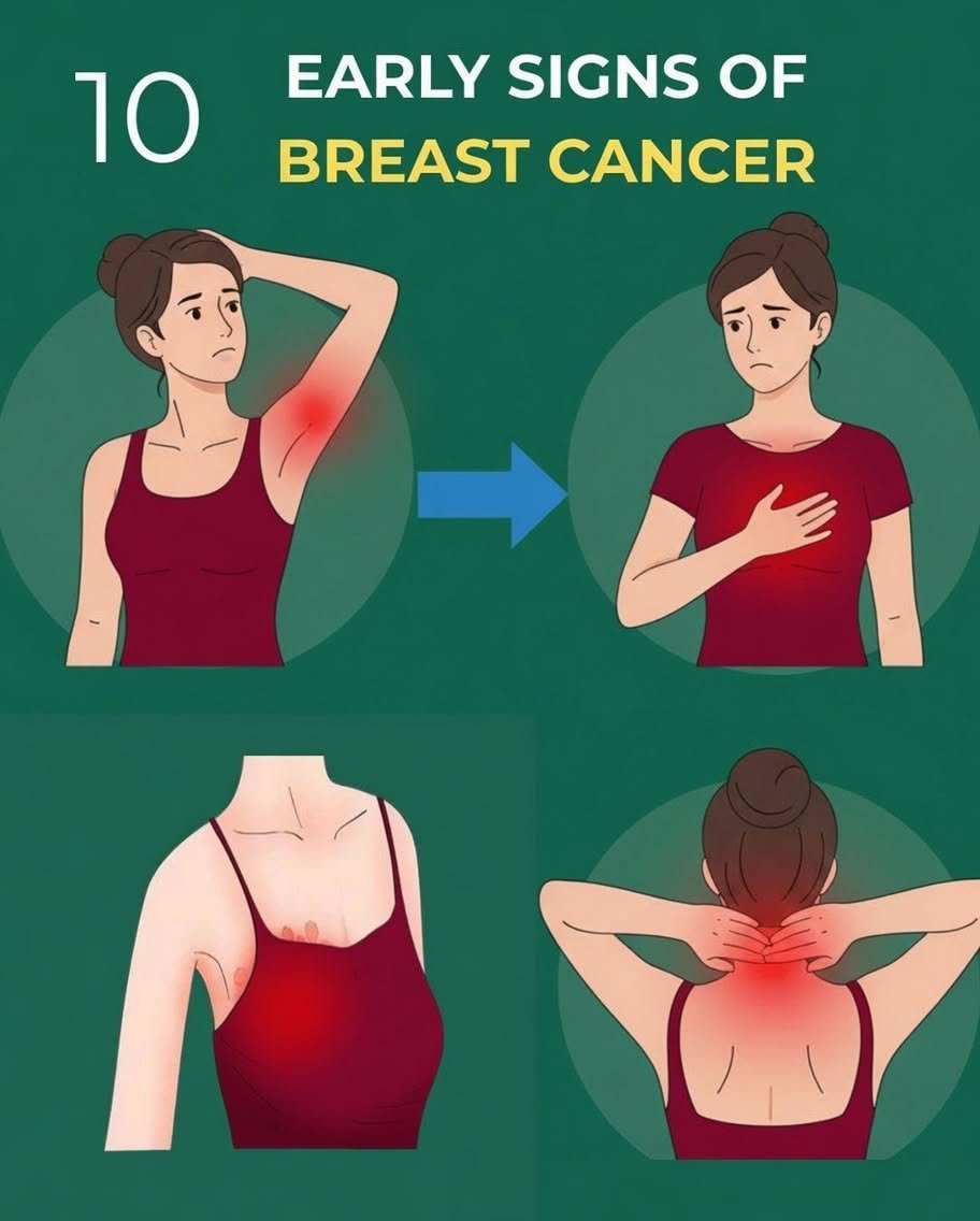 Your Body May Be Sending Signals — 10 Potential Symptoms of Breast Cancer