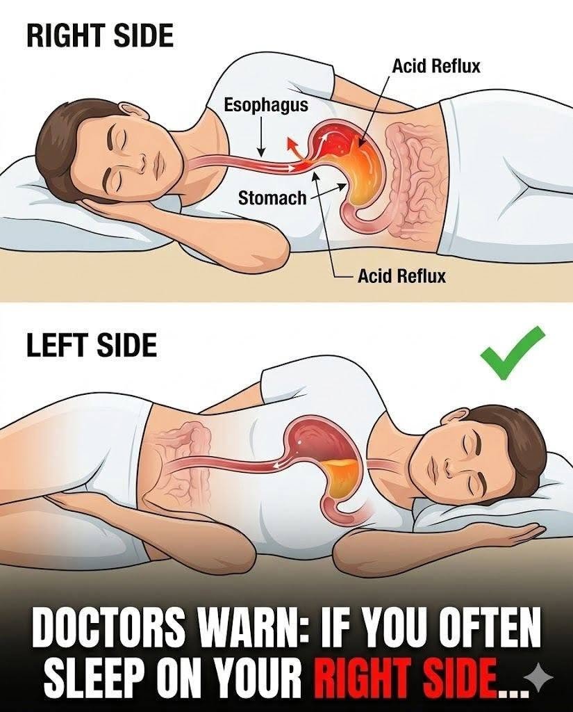 Note That If You Always Sleep on Your Right Side, You Should Know This…