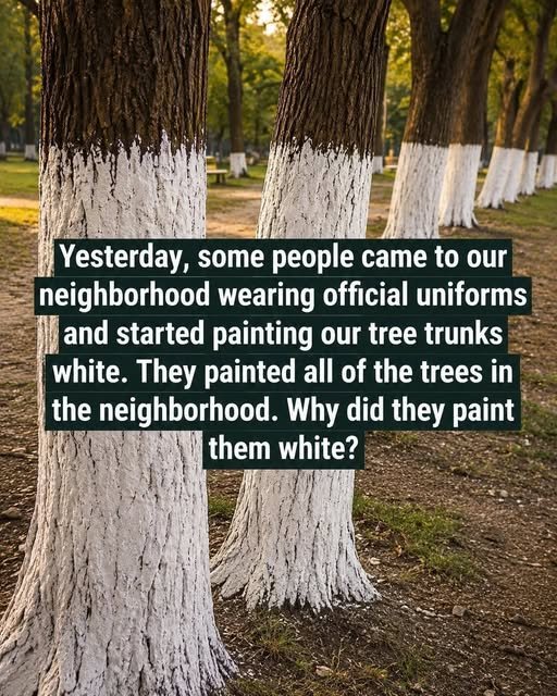 Why Some Trees Are Painted White and What It Means