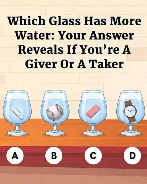 Which Glass Has More Water: Understanding Physics, Volume Displacement, and Brain Teasers
