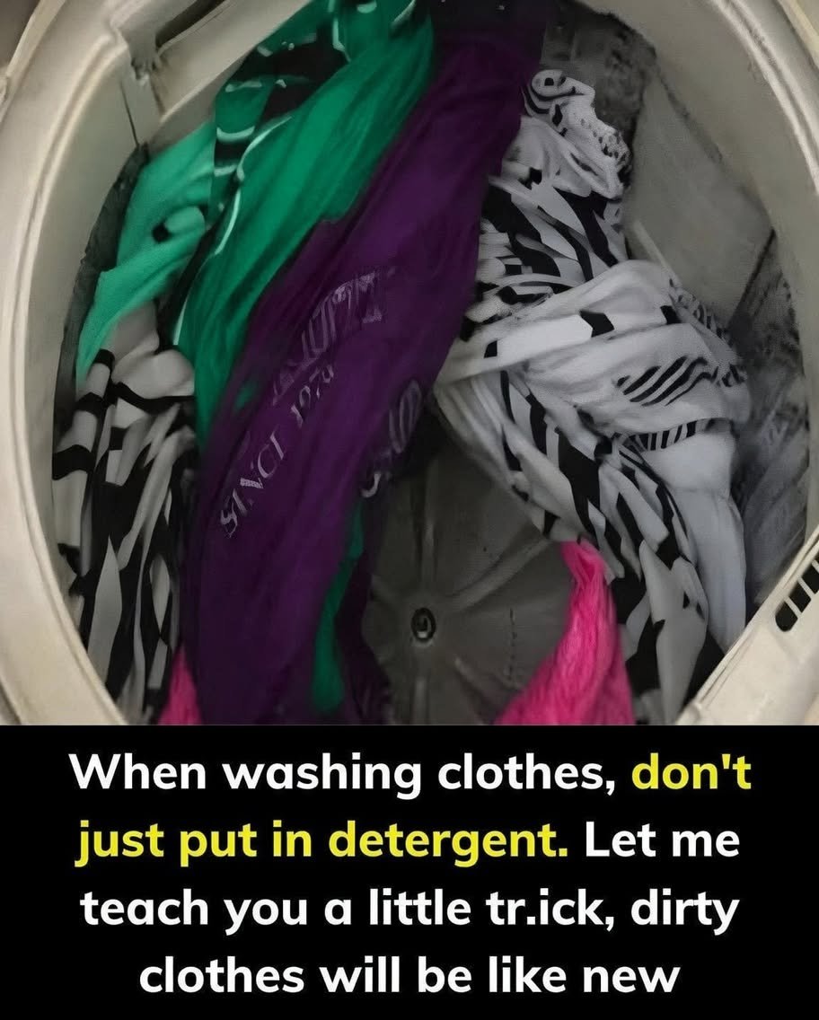 With Just This Little Tip, Your Clothes Will Be Sparkling Clean