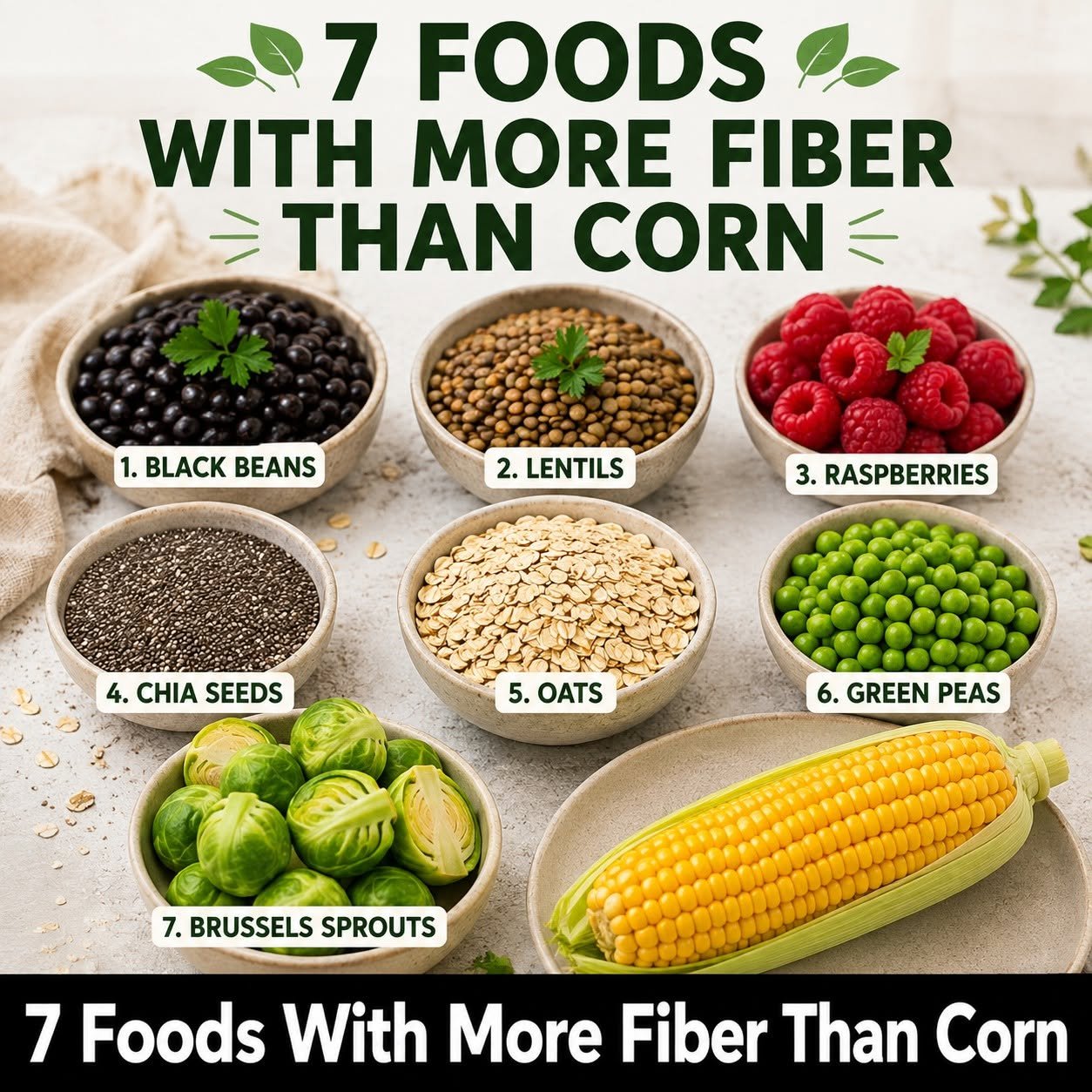 Looking to Boost Your Fiber Intake? Discover 7 Foods That Pack More Fiber Than Corn