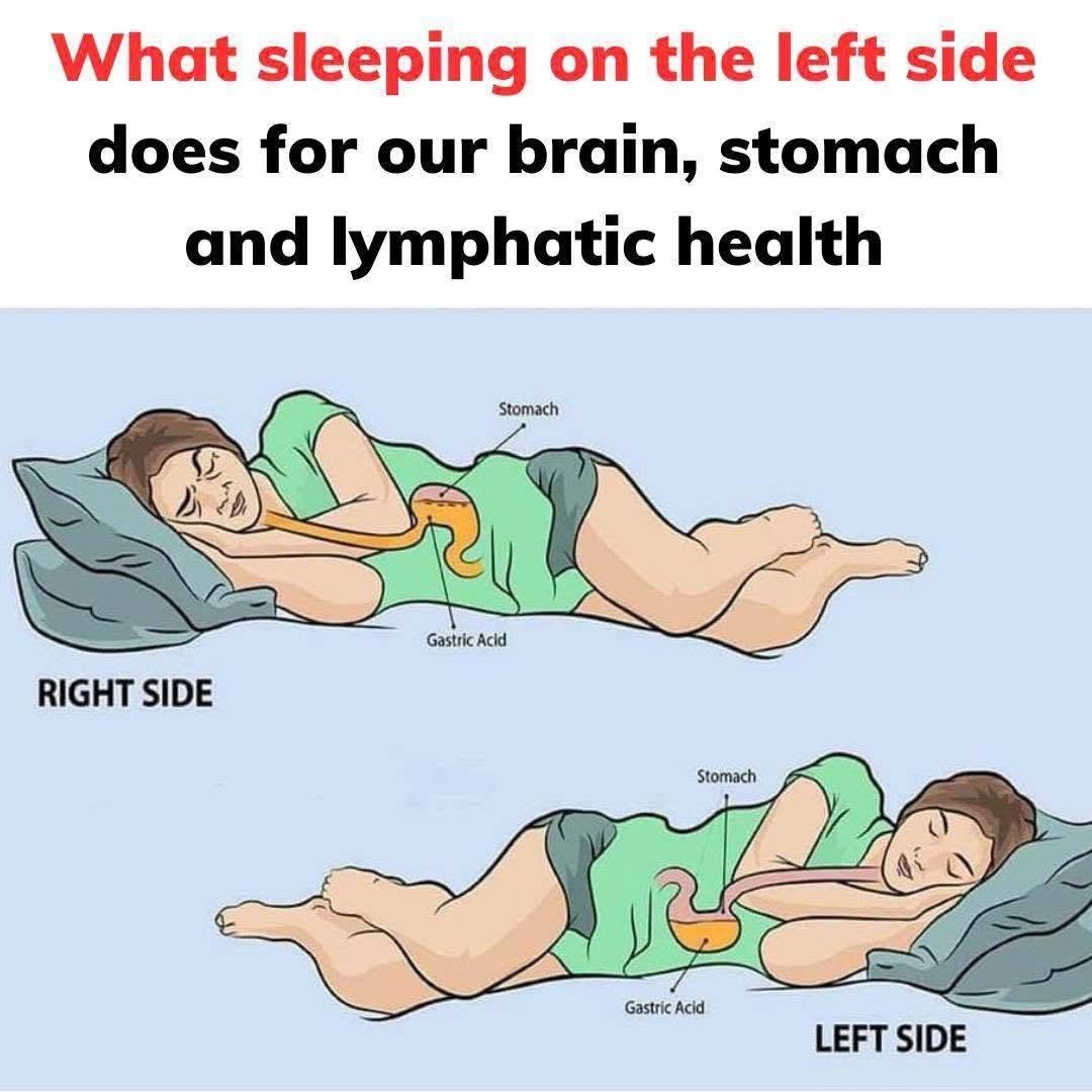 This Is What Sleeping on the Left Side May Do for Your Brain, Stomach & Glymphatic Health