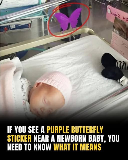 Medical Symbolism: The Meaning of the Purple Butterfly Sticker in Neonatal Units